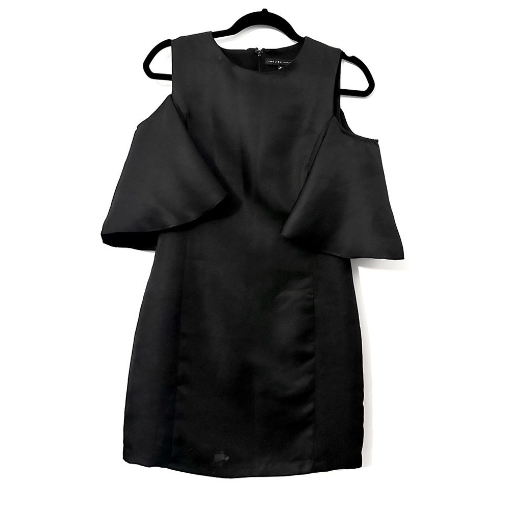 English Factory Black Cold Shoulder Dress